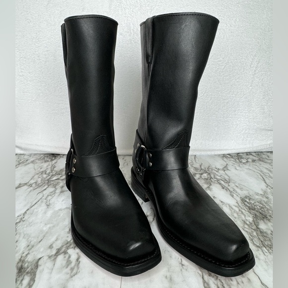 Texas Country‎ Western Boot Men's Grasso Black T25- Sz 8
